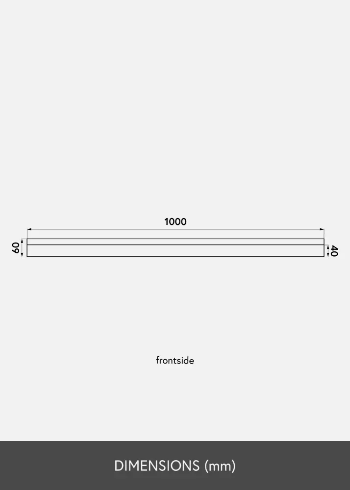 KAILA Pildiraam Riiul Must 100 cm
