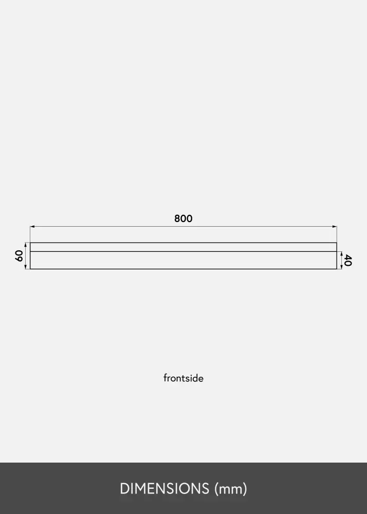 KAILA Pildiriiul Must 80 cm