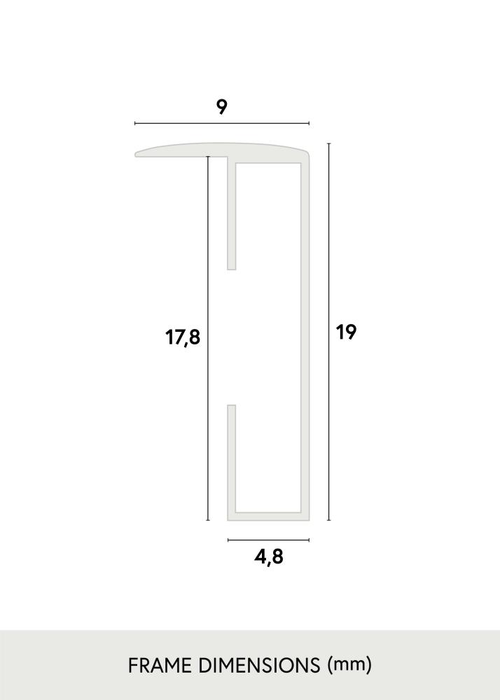 Raam alumiinium Akruulklaas muster 70x100 cm
