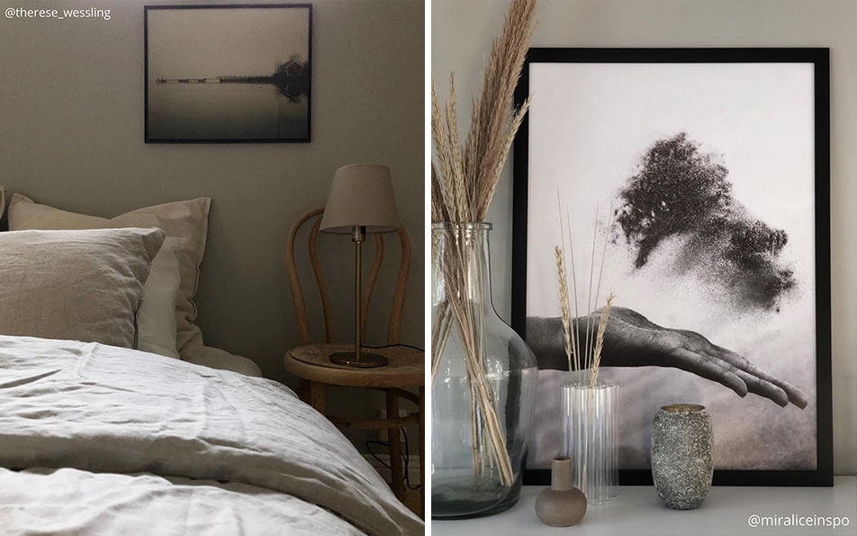 Mustad raamid - looduslähedased postrid