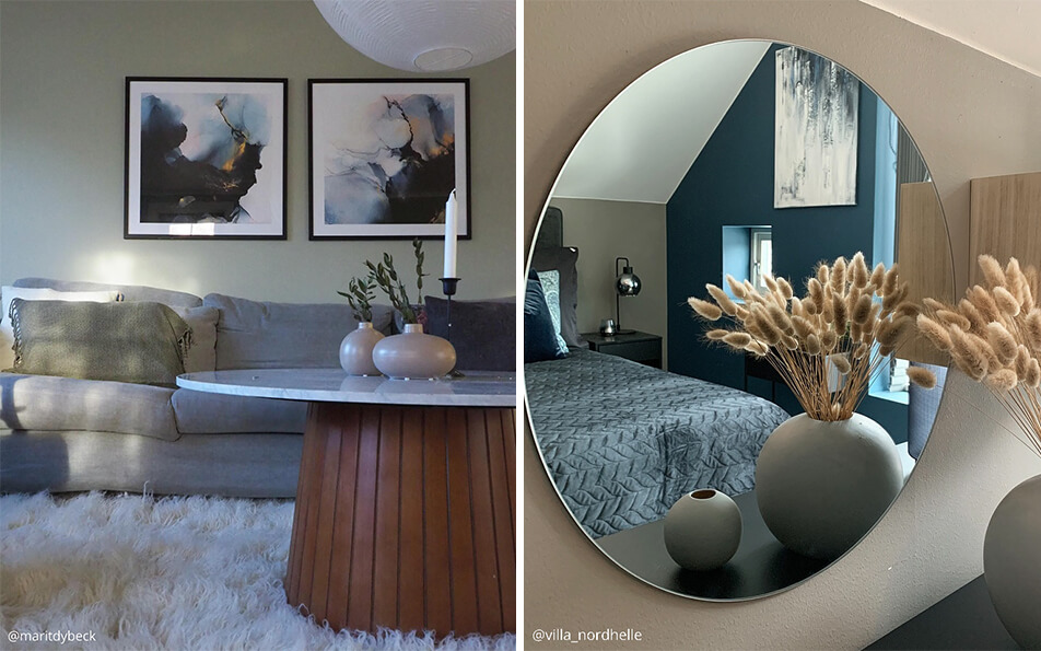 Postrid, raamid, peeglid - looduslähedane sisekujundus